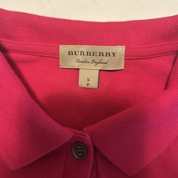 Burberry polo, size:small, colour: hot pink - Picture 3 of 5